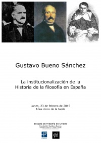 cartel para este acto de la Escuela de Filosofía de Oviedo