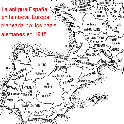 De la Europa planeada por la SS en 1945