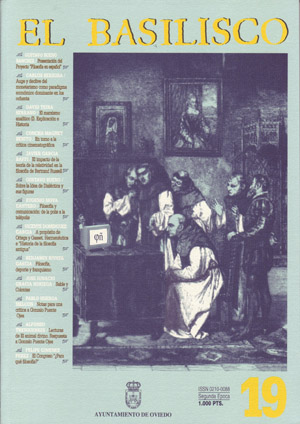 El Basilisco, número 19, julio-diciembre 1995, portada