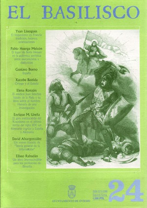 El Basilisco, número 24, abril-junio 1998, portada