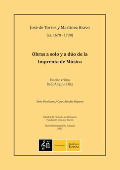 Jos&eacute; de Torres y Mart&iacute;nez Bravo, Obras a solo y a d&uacute;o de la Imprenta de M&uacute;sica