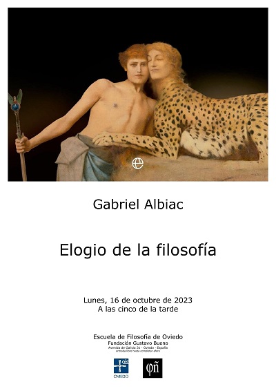 Gabriel Albiac, Elogio de la filosofíae cartel